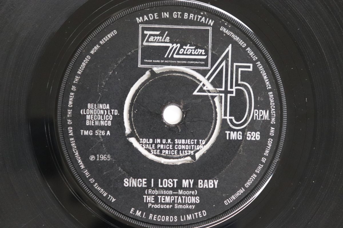 英7” Temptations Since I Lost My Baby / Youve Got To Earn It