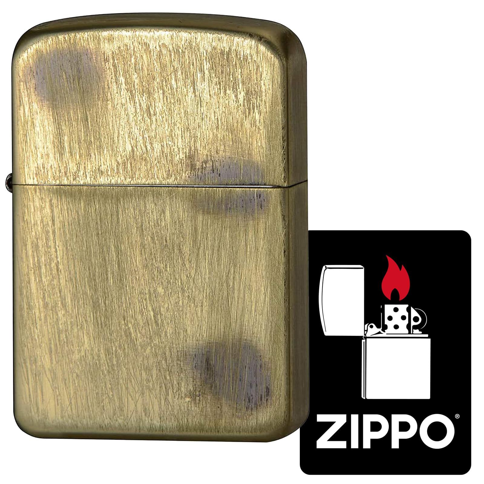 ジッポー Zippo ライター 防風 真鍮製 両面加工 1941 レプリカ 特製ステッカー付き ブラス 1941UD-B