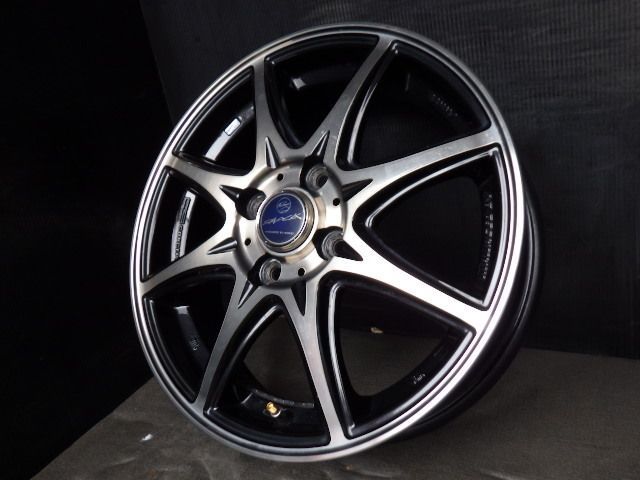 2919 B SMACK LAVINE ホイール 15x4.5J 4穴 PCD100 45 4本 BRIGHTFACE_UK