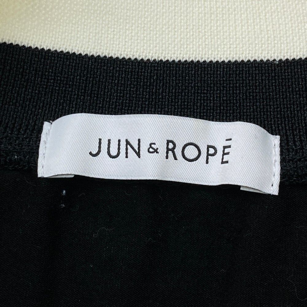 サイズ：M JUN&ROPE ジュン アンド ロペ  起毛 ハーフジップ 長袖Tシャツ  ブラック系 [240101427731] ゴルフウェア レディース ストスト サイズ：M JUN&ROPE ジュン アンド ロペ 起毛 ハーフジップ 長袖