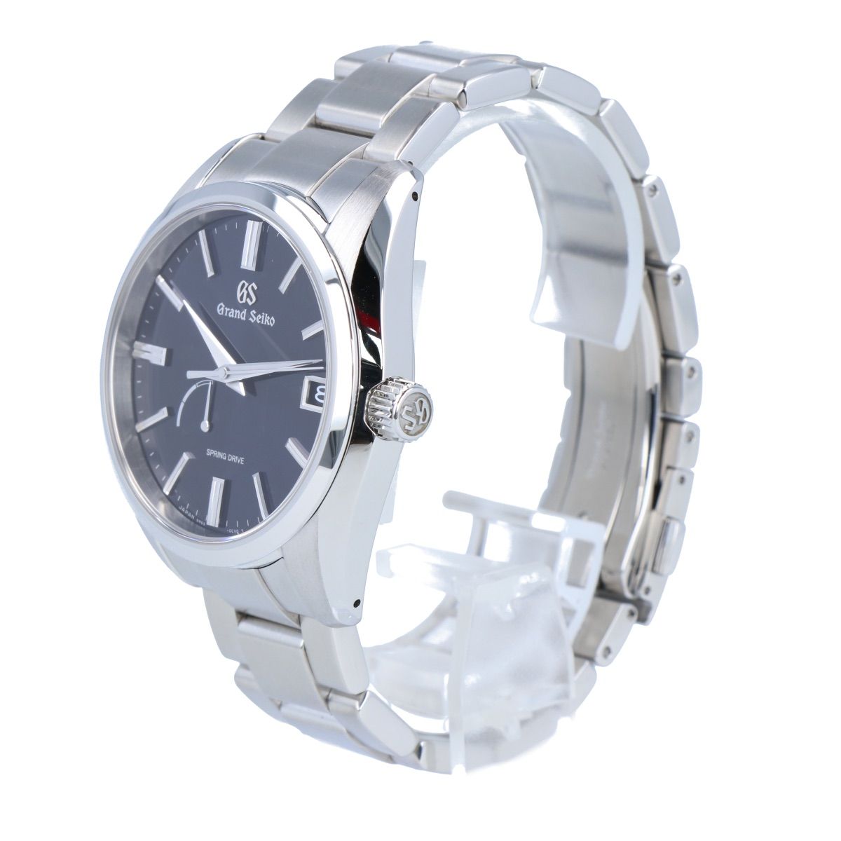 中古 グランドセイコー Grand Seiko ヘリテージコレクション スプリングドライブ 和光 SBGA457 ブラック メンズ 腕時計 Grand Seiko Heritage Collection グランドセイコー ヘリテージ