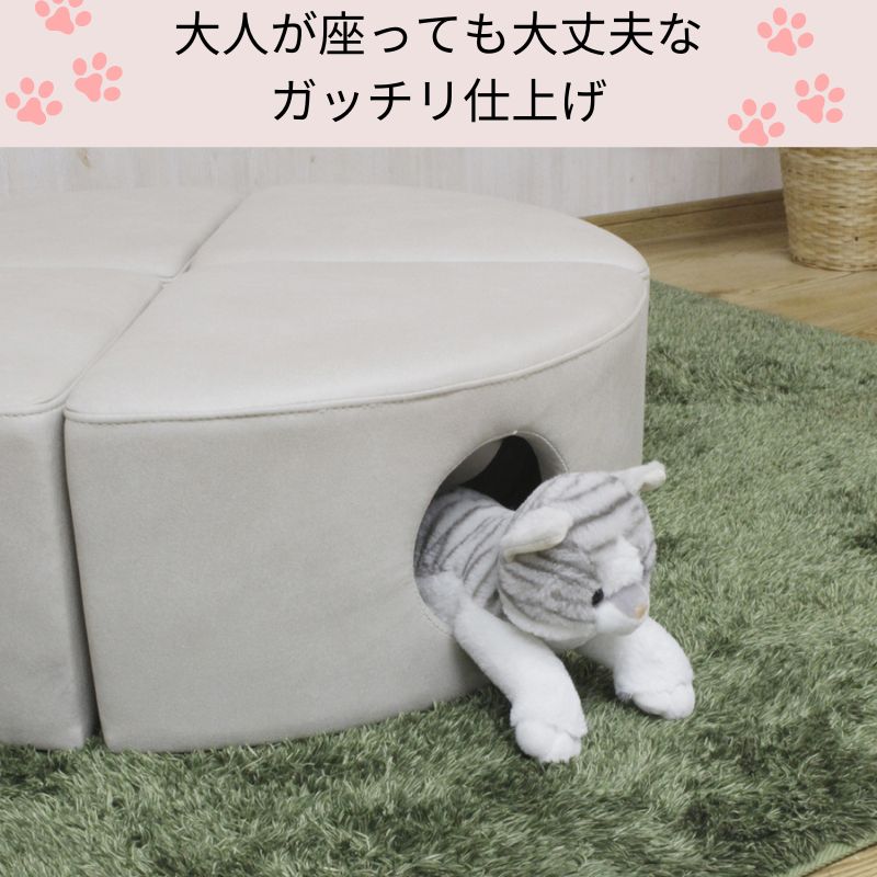 2個組 ねこちゃんのトンネル秘密基地