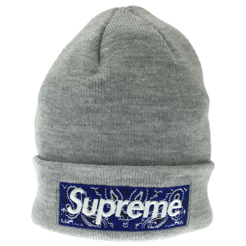 即納低価】 Supreme - supreme ボックス バンダナ ロゴ ニット帽