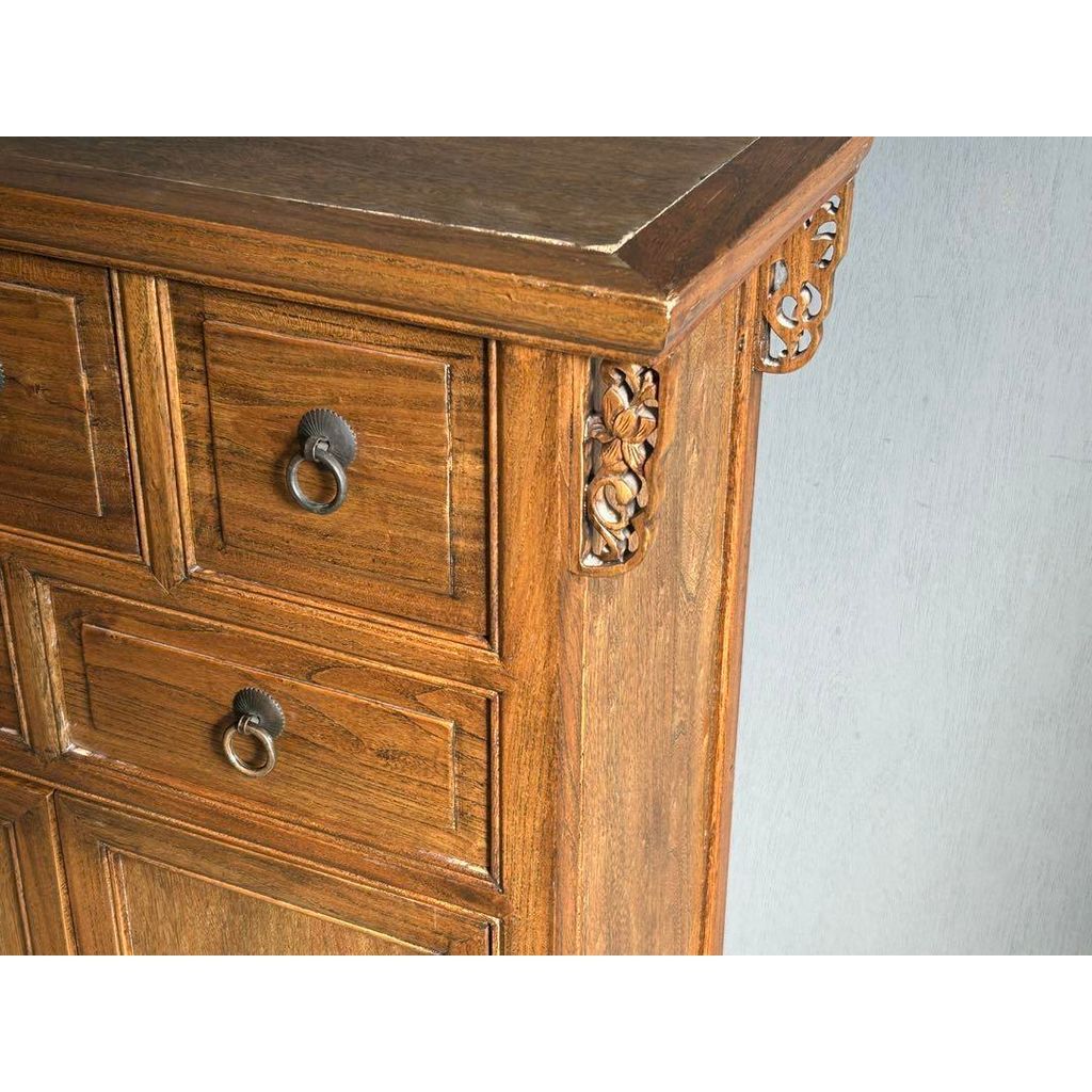 李氏朝鮮アンティークキャビネット無垢材サイドボードレトロ棚GH