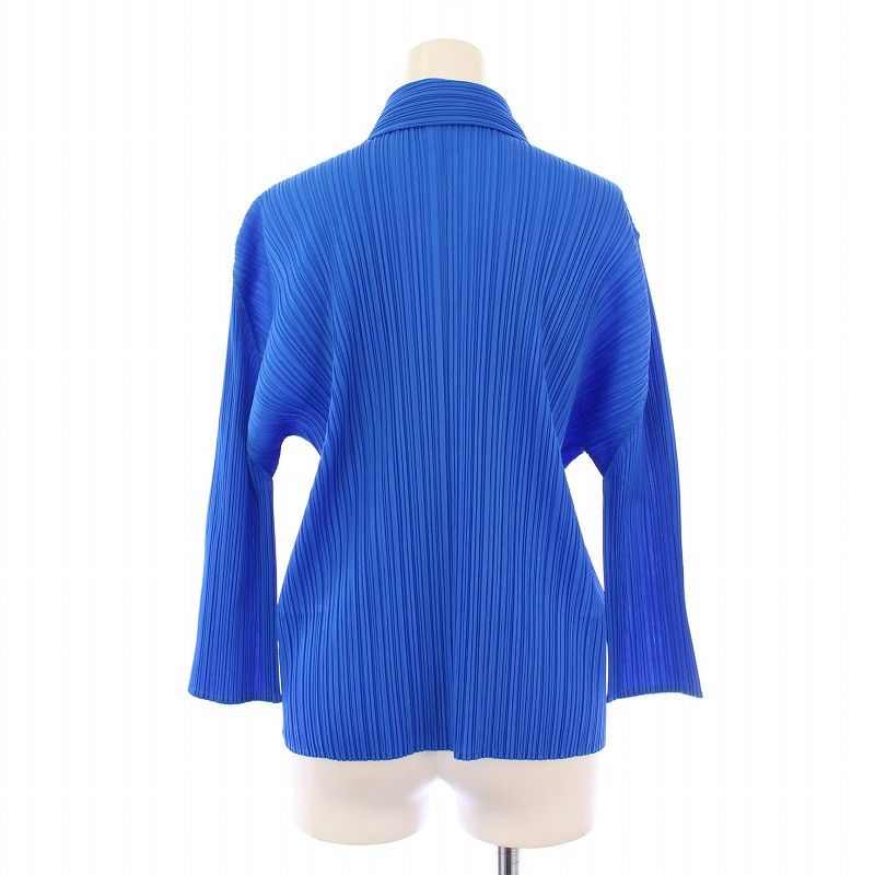 プリーツプリーズ PLEATS PLEASE イッセイミヤケ カットソー 長袖 クルーネック ストレッチ 紺 ネイビー /BB レディース プリーツプリーズ PLEATS PLEASE イッセイミヤケ シャツ