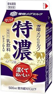 冷蔵 雪印メグミルク 特濃 500ml×20本