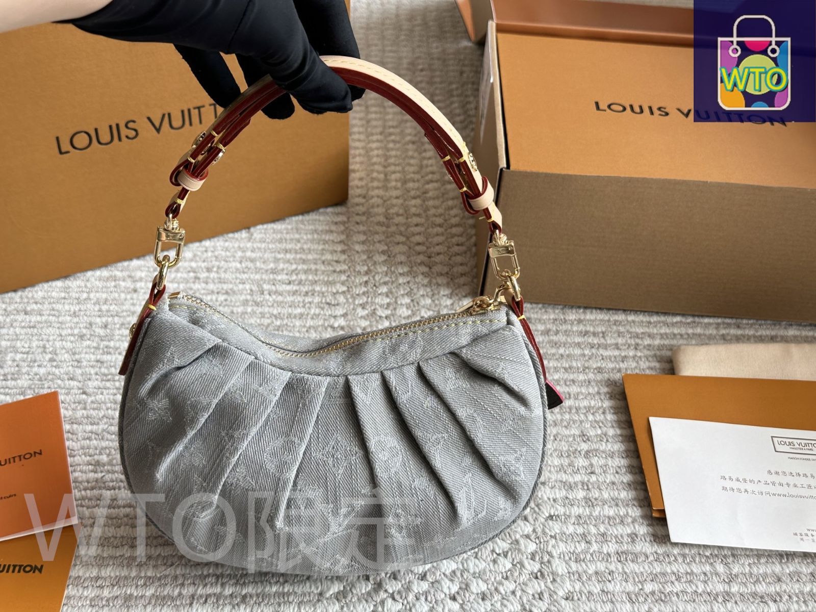 【シックでお洒落♪】Louis Vuitton デニム ショルダーバッグ Louis Vuitton denim collection 💎 ルイヴィトンのデニムバッグ