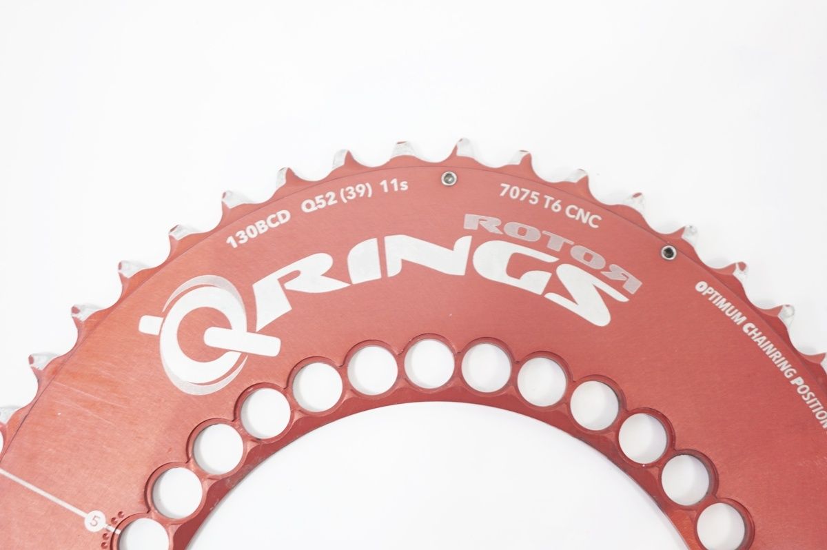 ROTOR Q-RINGS 130BCD チェーンリング 52T 39T ROTOR QRINGS チェーンリング 52/39T BCD130 11速用