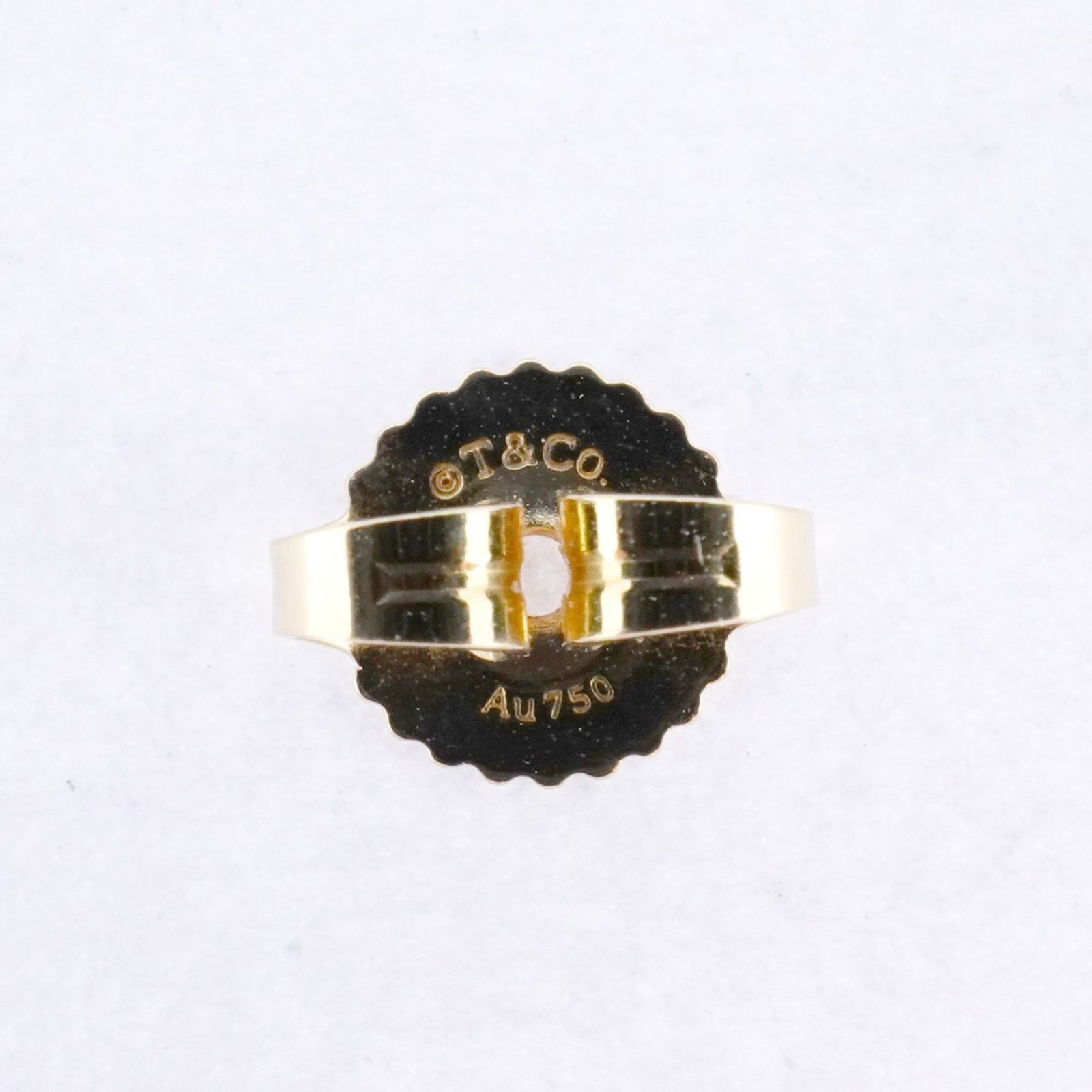 ティファニー K18YG ピアス ハードウェア ボール ピアス AU750