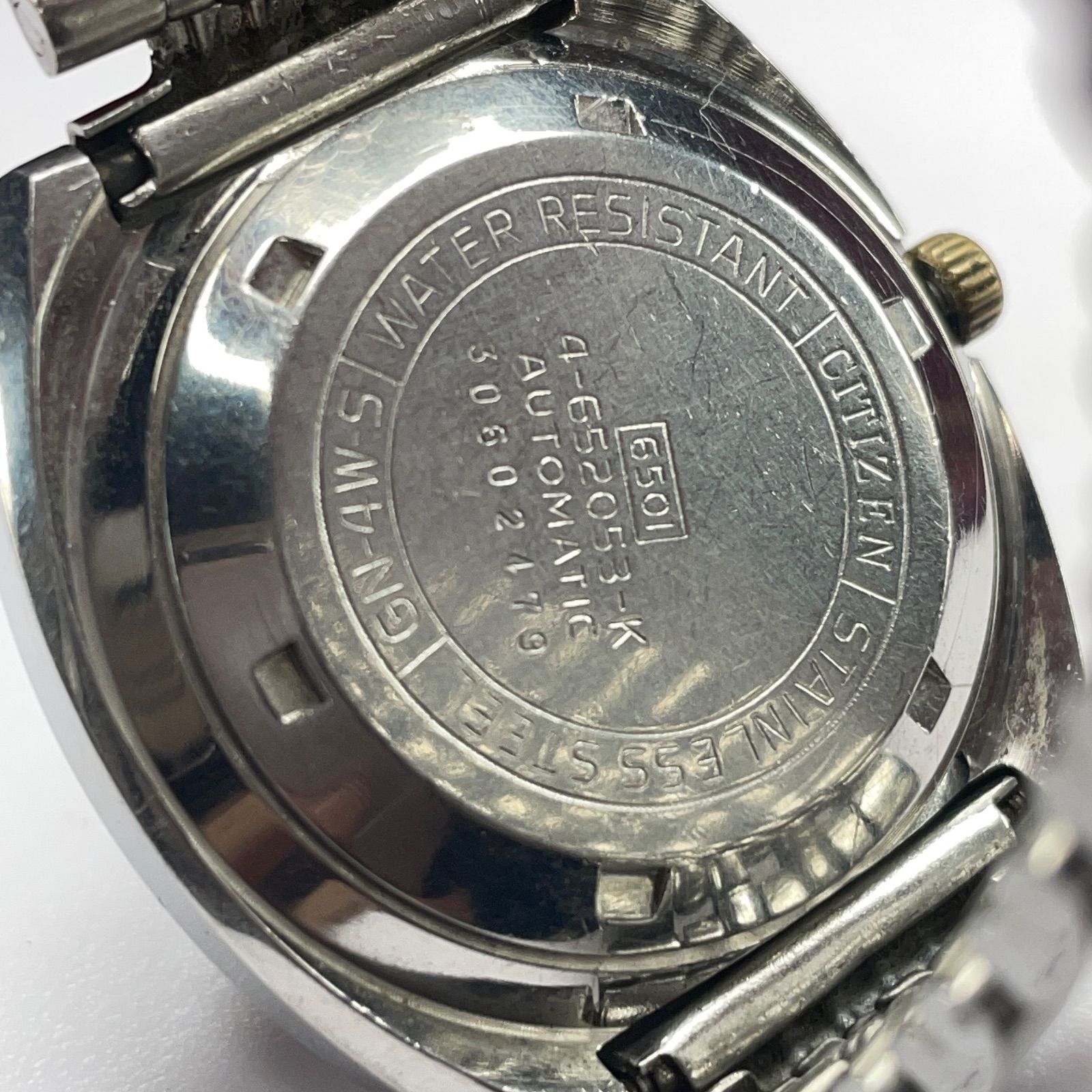 希少 CITIZEN シチズン 6501 自動巻 グリーン文字盤 21石 稼働品