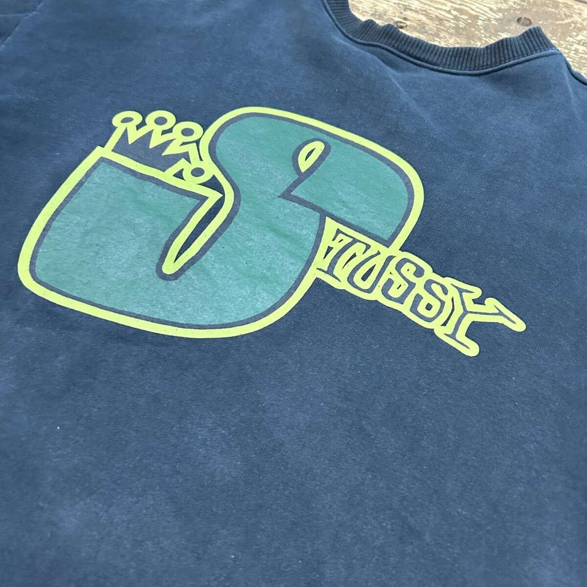 80S VINTAGE OLD STUSSY / オールドステューシー 両面プリント 中折れ