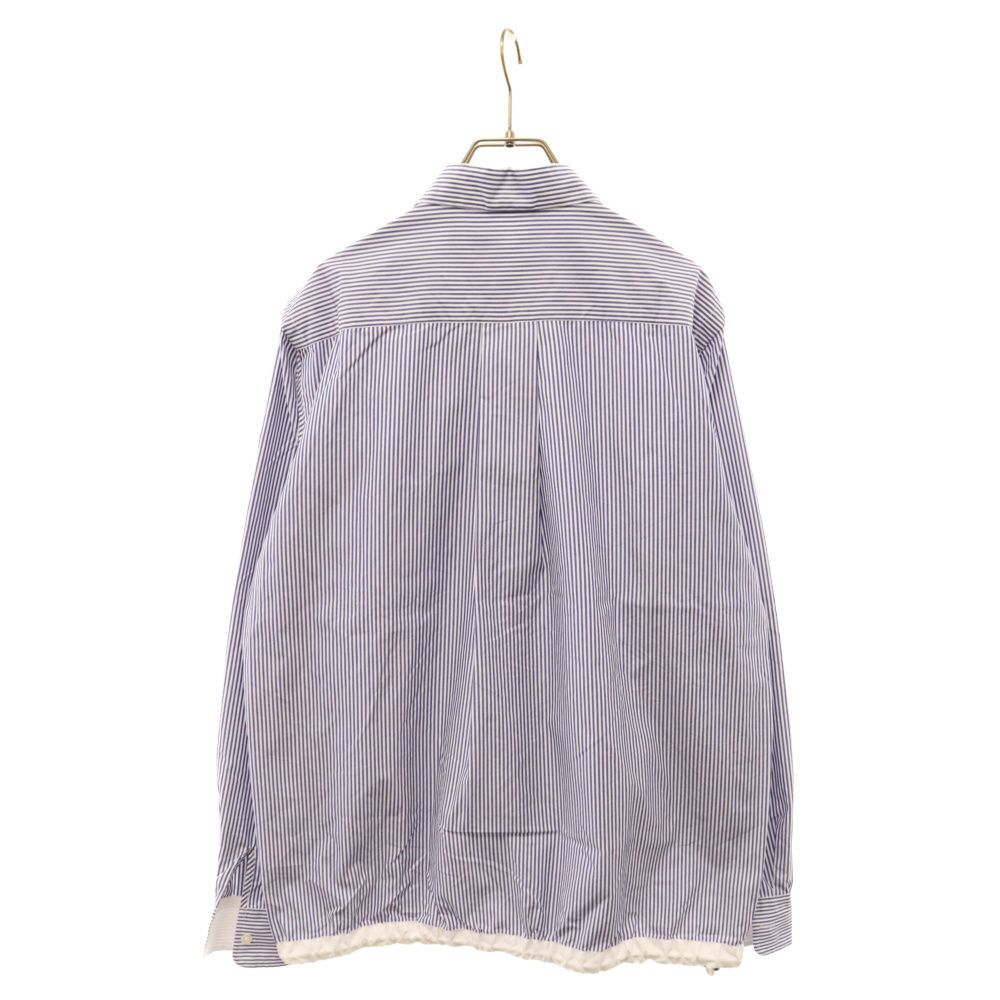 Sacai (サカイ) Cotton Shirt ドローコード付きストライプコットン