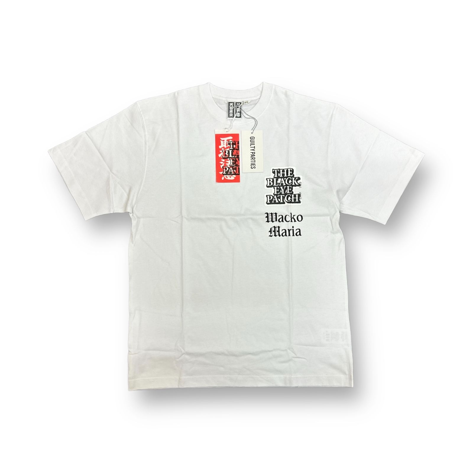 トップス black eye patch Baby tee white HWC LABEL BABY TEE WHITE – BlackEyePatch