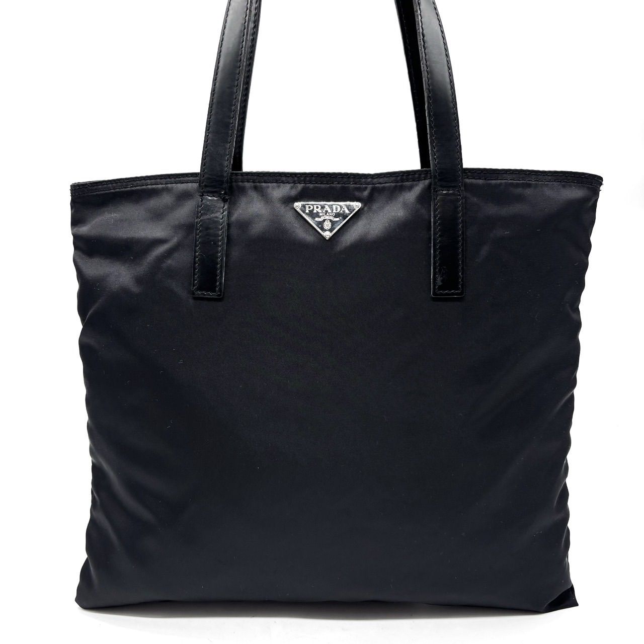✨良品✨ PRADA プラダ トートバッグ ハンドバッグ 三角ロゴ