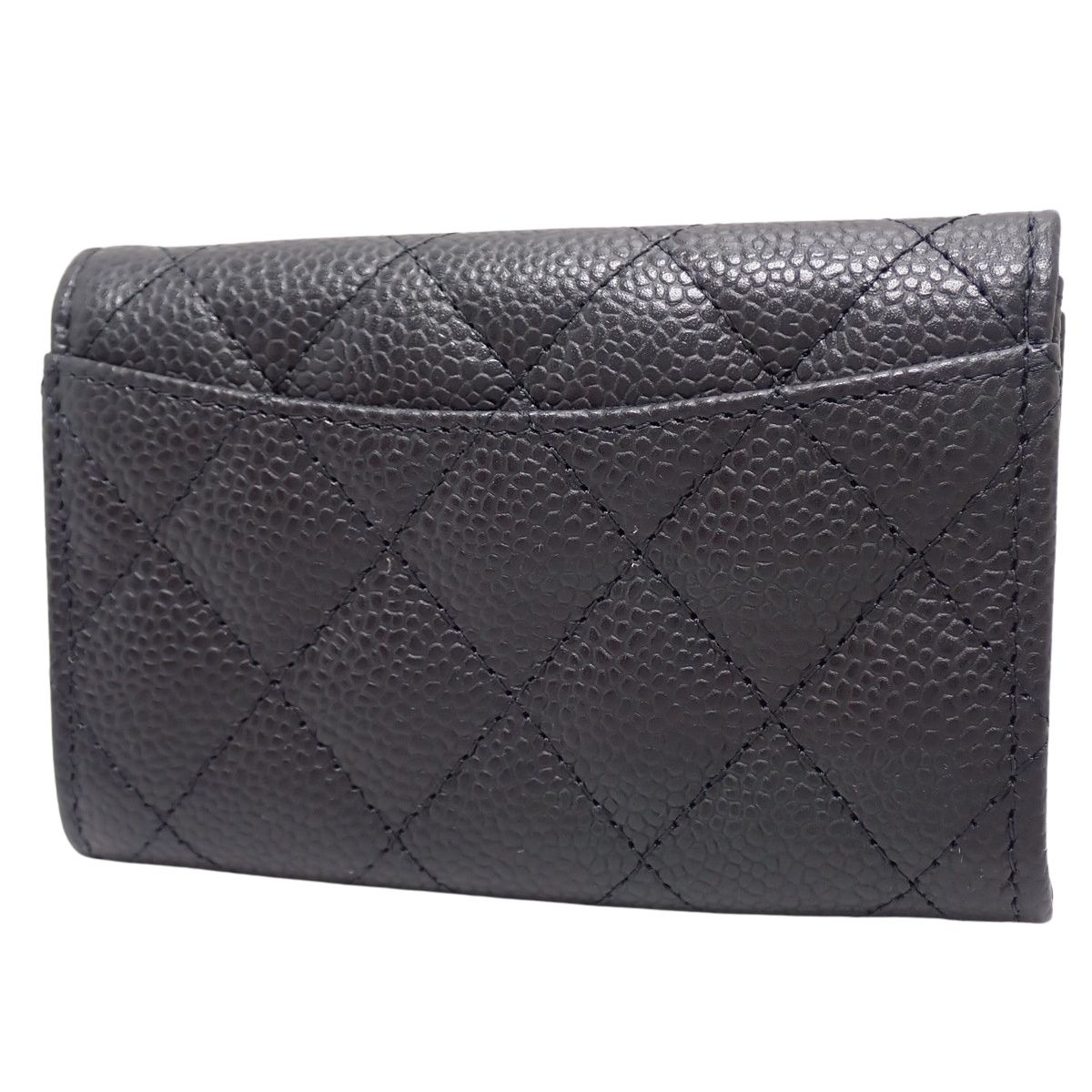 CHANEL シャネル マトラッセ ココマーク カードホルダー カードケース|パスケース 小銭入れ コインケース 名刺入れ 財布 キャビアスキン ブラック黒 ゴールド金具 AP0214 レディース 40802163213 アラモード