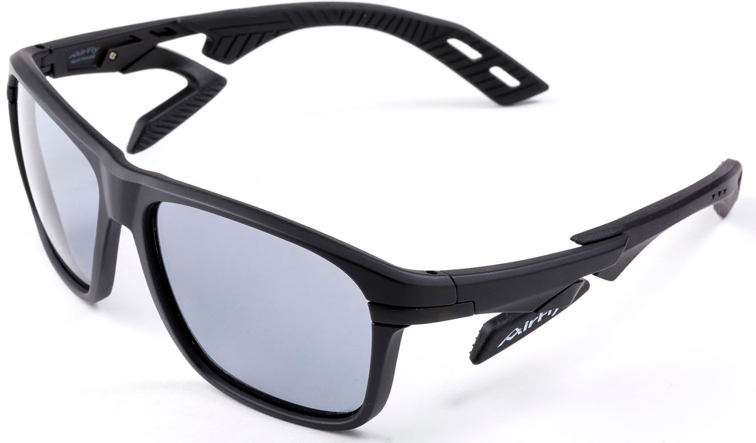 エアフライ Airfly AF-402マルチパーパス ブラックマット×スモーク 世界特許取得 鼻パッドがない サングラス スポーツサングラス 反射光 カット 軽量 熱中症対策 眼鏡 AF402C1 ブラックマット×スモーク