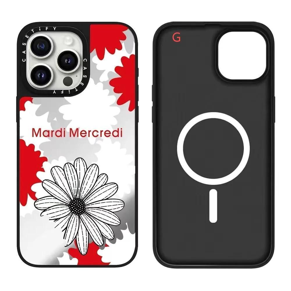 iPhoneアクセサリー CASSETiFY Mardi Mercredi iPhone16ProMAX Mardi Mercredi Flower Case iPhone 16 Pro - JADE Jakarta
