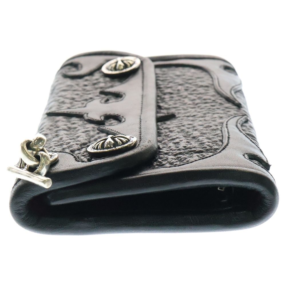 Bill Wall Leather シルバー ボタン パッチ レザー ウォレット Bill Wall Leather/BWL (ビルウォールレザー) Cross Bottan