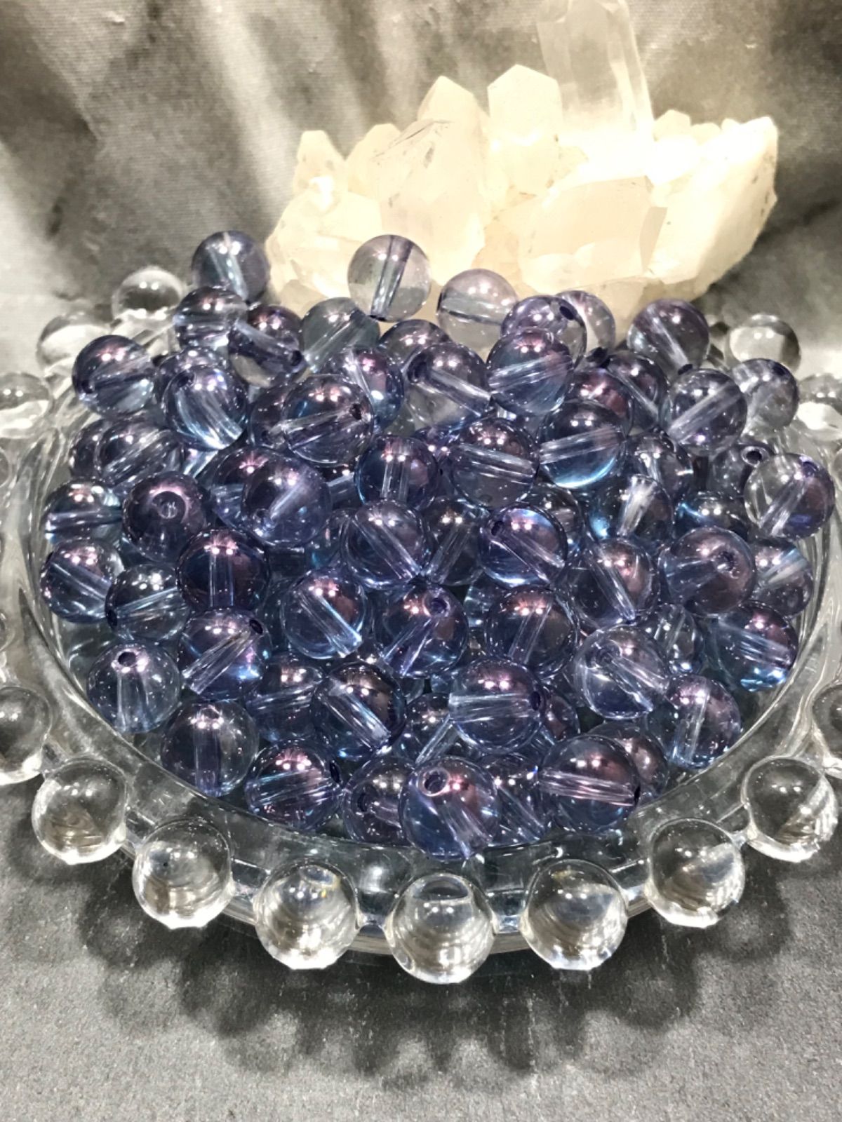  8 mm玉 コスモオーラクリスタル 1 mm穴パーツ 各種パーツ 手芸素材 材料