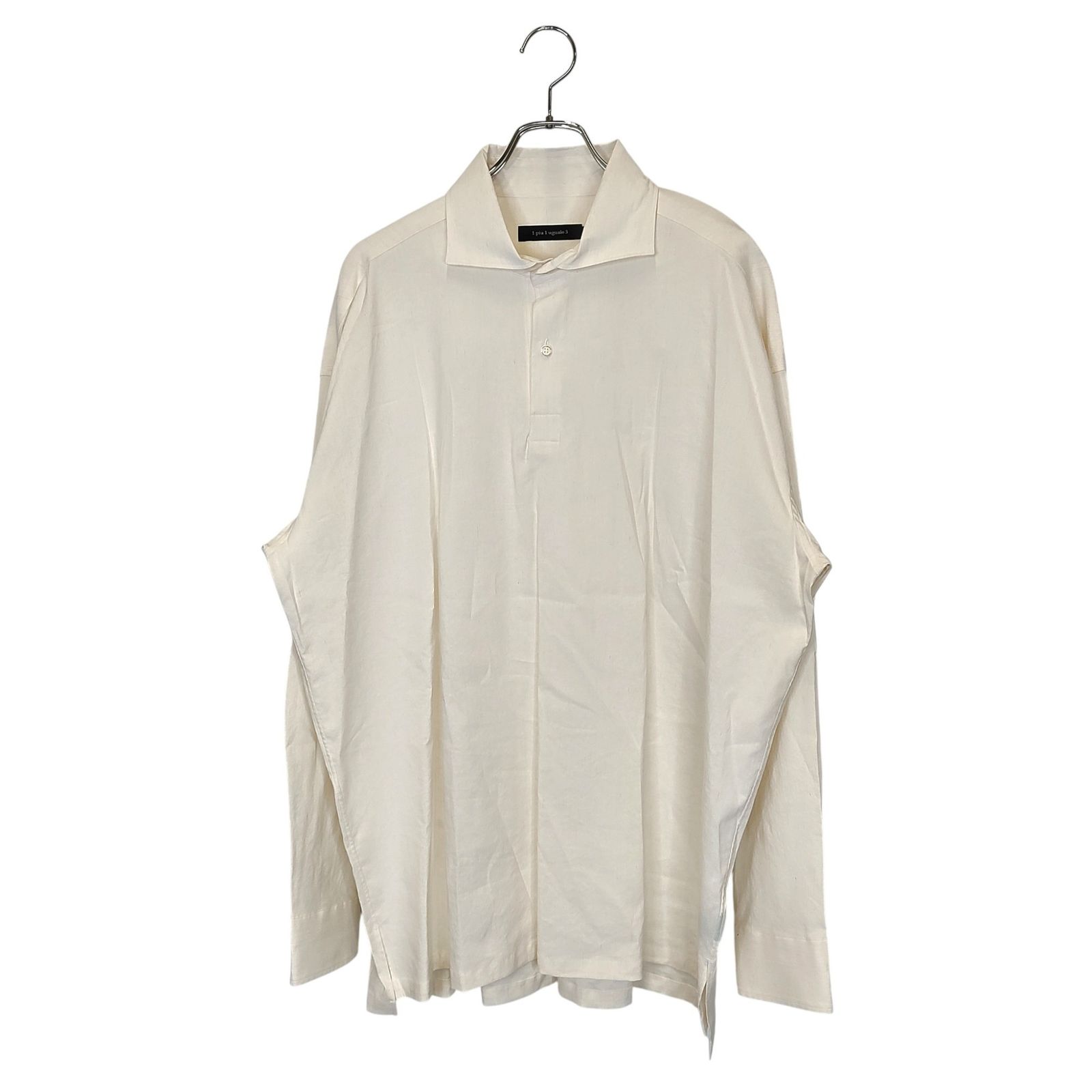 1PIU1UGUALE3 ウノピゥウノウグァーレトレ L S POLO SHIRTS 長袖 プルオーバー シャツ MRS180 LIU007 8 XXXL ホワイト メンズ