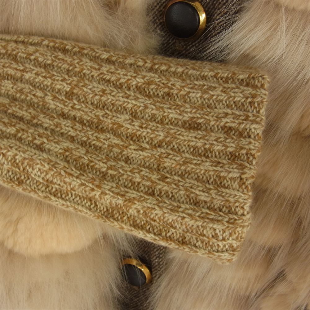 DOLCE&GABBANA ドルチェアンドガッバーナ ファー切替 カーディガン  