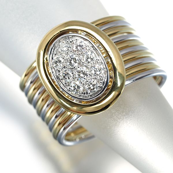 ダミアーニ リング ダイヤ ダイヤモンド 0.26ct コンビカラー