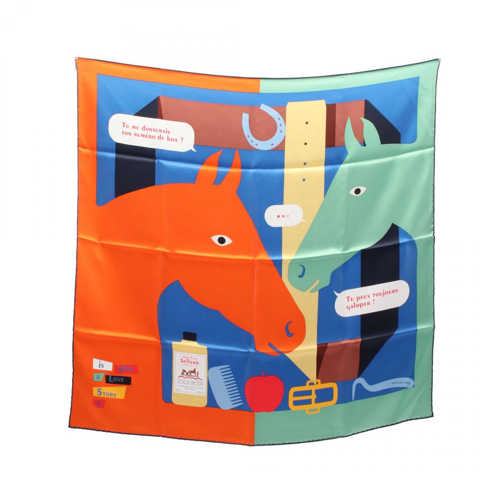 タグ付き エルメス カレ70 Is This a Love Story?スカーフ カレ 70 《イズ・ディス・ア・ラブストーリー？》 | Hermès