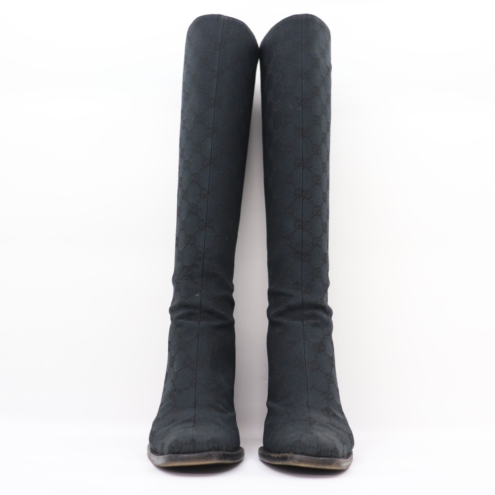 ITFJKV30P5WO GUCCI グッチ GGキャンバス ロングブーツ レディース  