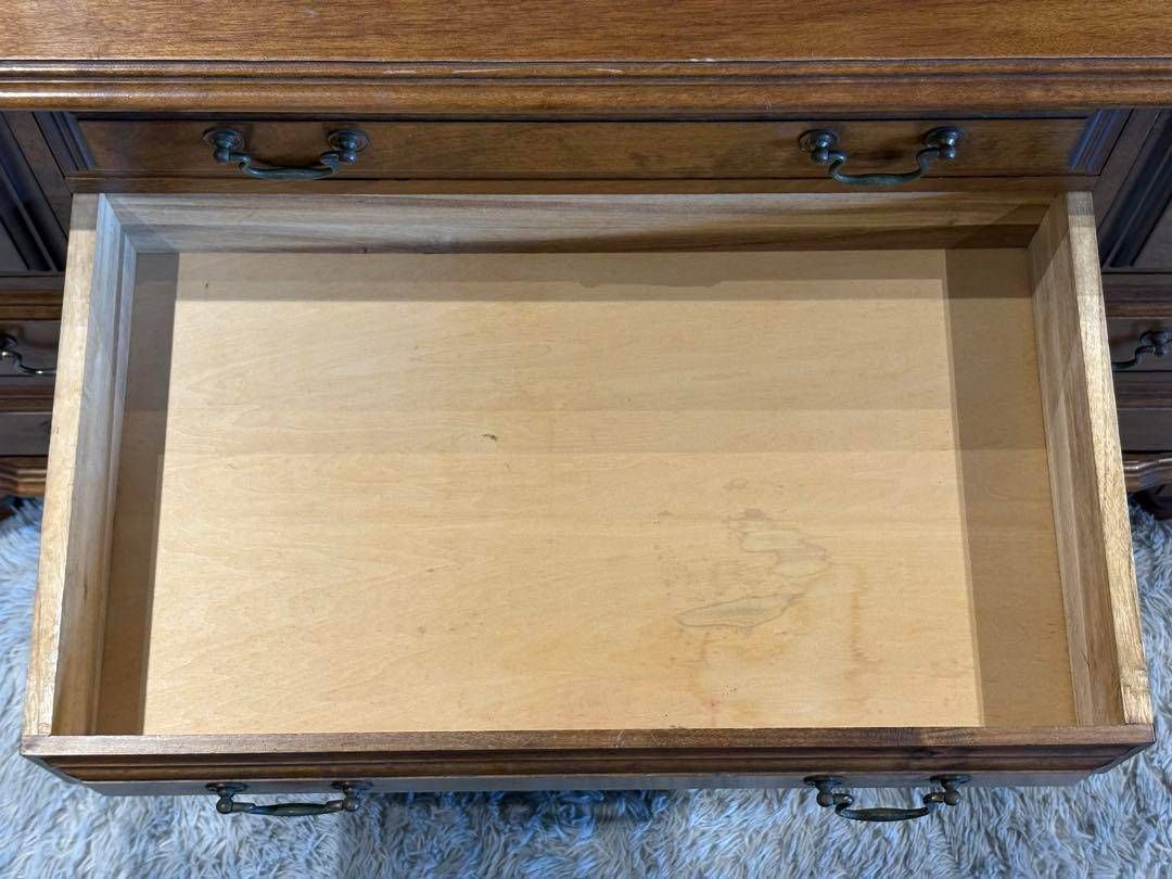 アンティーク 薔薇レリーフ イタリア ミラー 鏡台 キャビネット IH