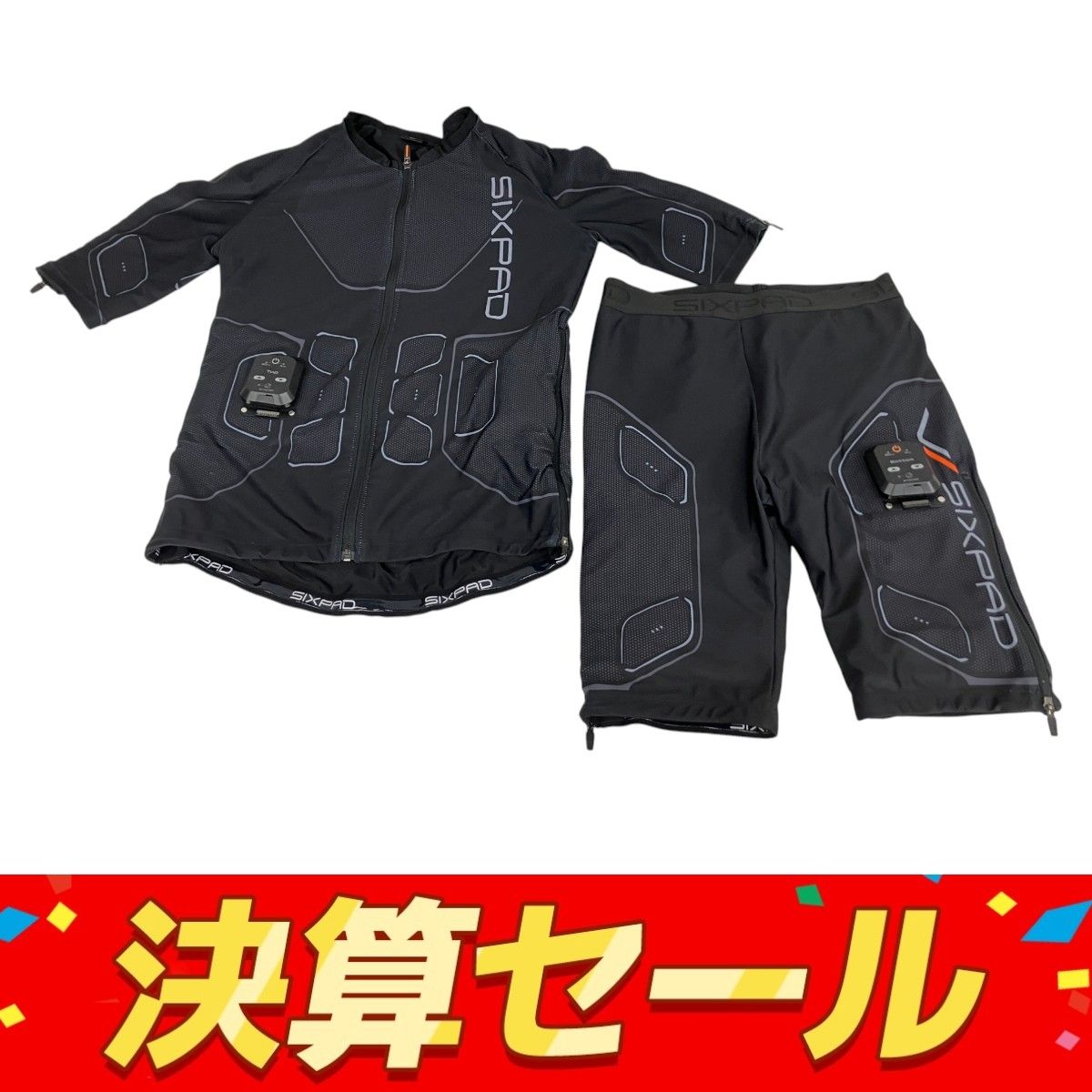 その他 sixpad-power suit bottom mens L シックスパッド パワースーツ トップ＆ボトム(Power Suit