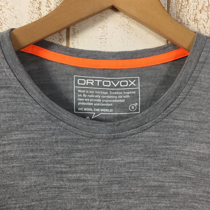 Men's S グレー系 Ortovox ( オルトボックス ) ロックン ウール ロングスリーブ Rock'N'Wool Ls メリノ MENs S オルトボックス ロックン ウール ロングスリーブ