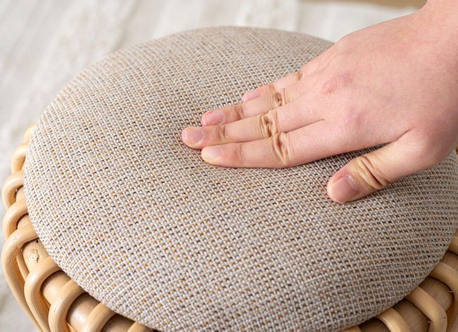 ラタンスツール幅30cm 椅子イス 腰掛け 籐 シンプル 玄関