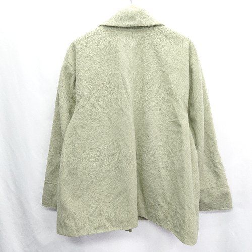 ◇ ⊇ COLLAGE GALLARDAGALANTE 長袖 ピーコート サイズF ライトカーキ