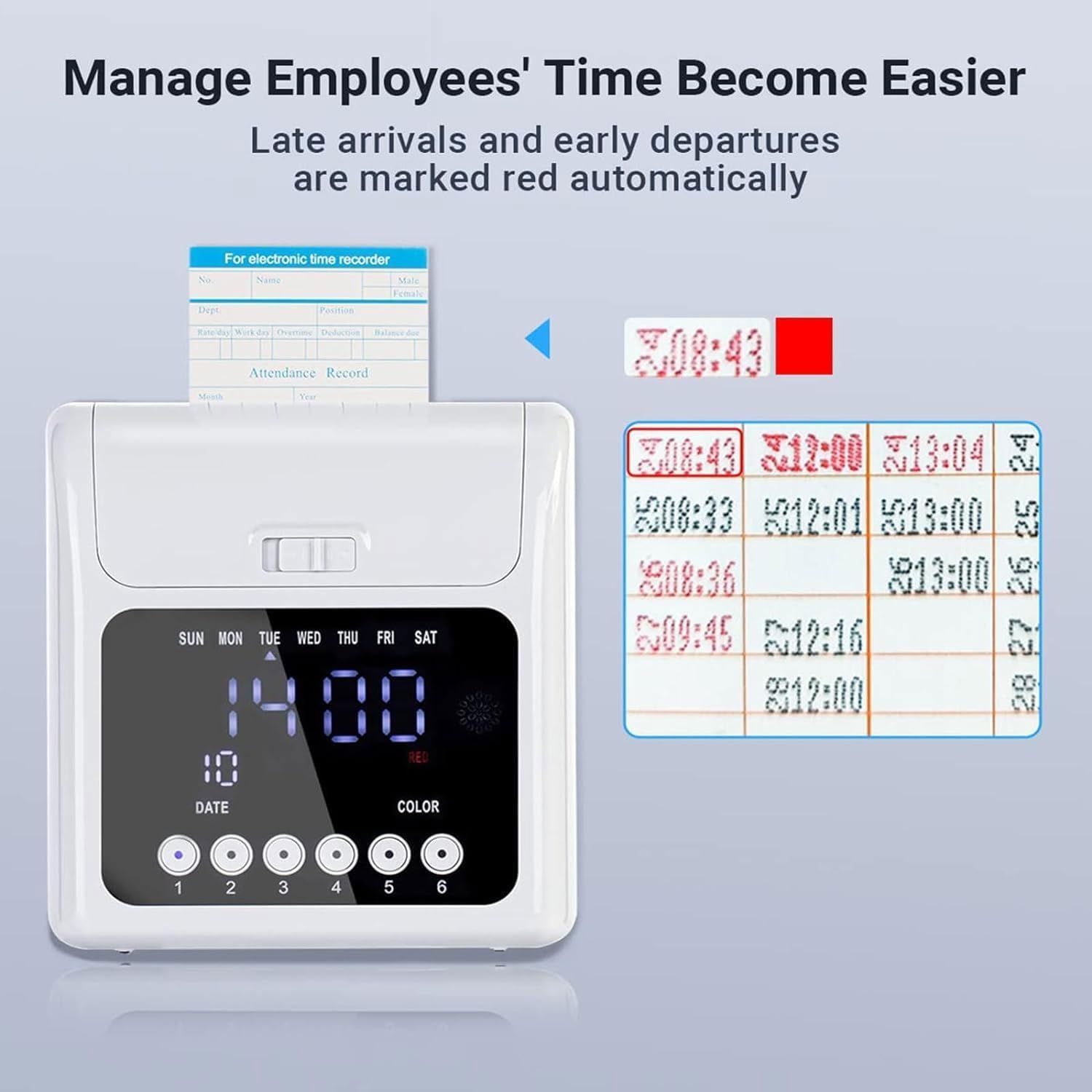 NGTeco タイムレコーダー 指紋認証 勤怠管理 USBデータ転送　AS10 NGTeco タイムレコーダー AS10 指紋認証 勤怠管理 USBデータ転送対応