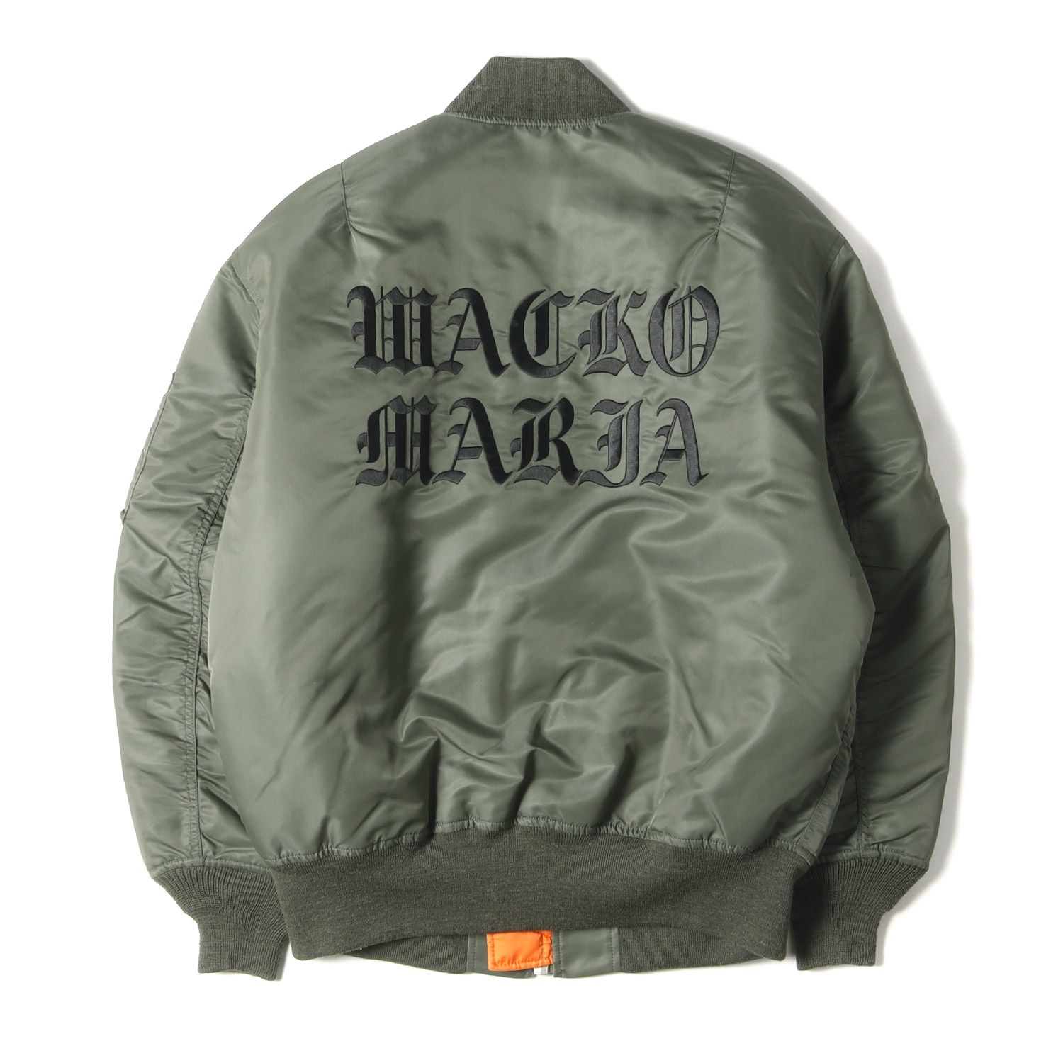 新品 WACKO MARIA ワコマリア ジャケット サイズ:M 22AW オールドイングリッシュロゴ MA-1 フライト ジャケット MA-1  FLIGHT JACKET TYPE-3 カーキ アウター ブルゾン - メルカリ