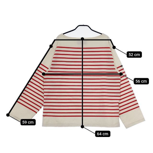 OUTIL ボーダー バスクシャツ 長袖Tシャツ カットソー ロンT