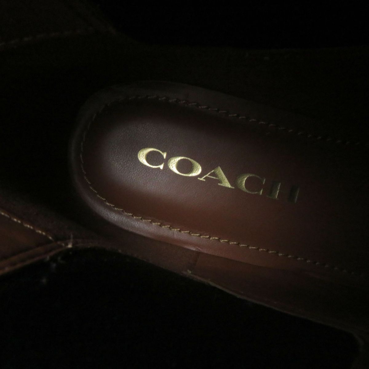 極美品☆COACH コーチ CC776 レヴィ ブーティ スタッズ付