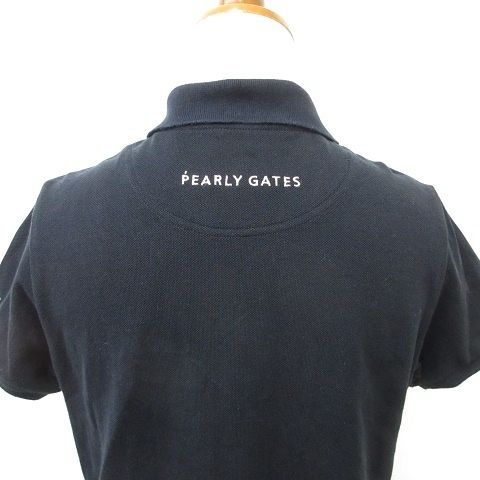 PEARLY GATES - 新品未使用 パーリーゲイツ スヌーピーコラボ ジャガード 半袖 ポロシャツ PEARLY GATES パーリーゲイツ×PEANUTS 半袖ポロシャツ ネイビー