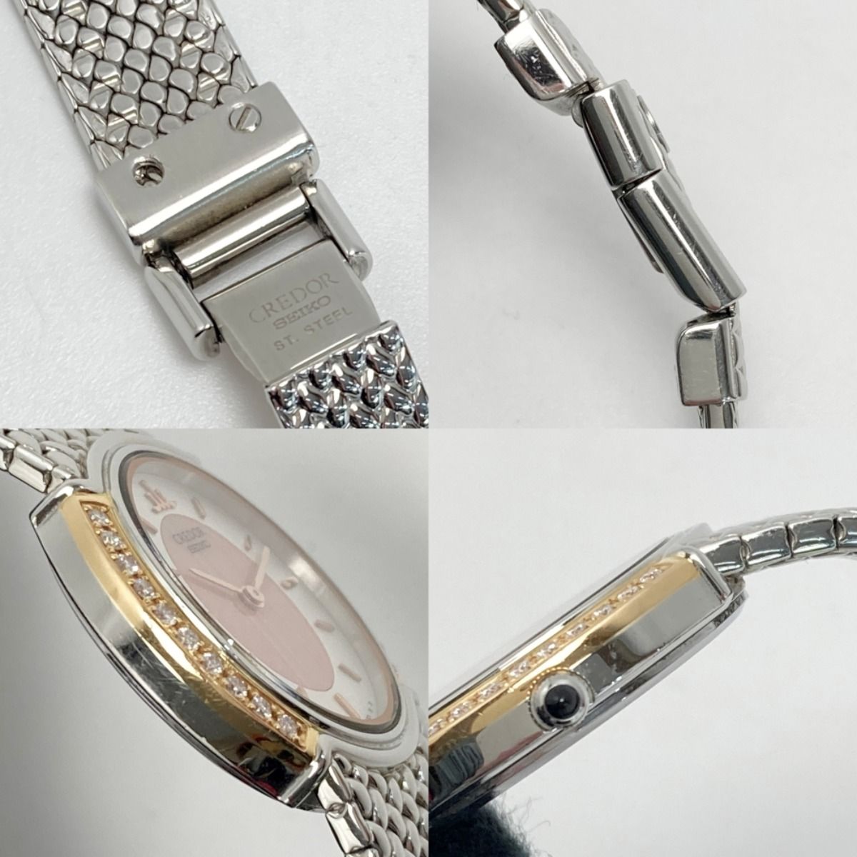 SEIKO セイコー クレドール 18KT+SS ダイヤベゼル 5A70-3000 クォーツ
