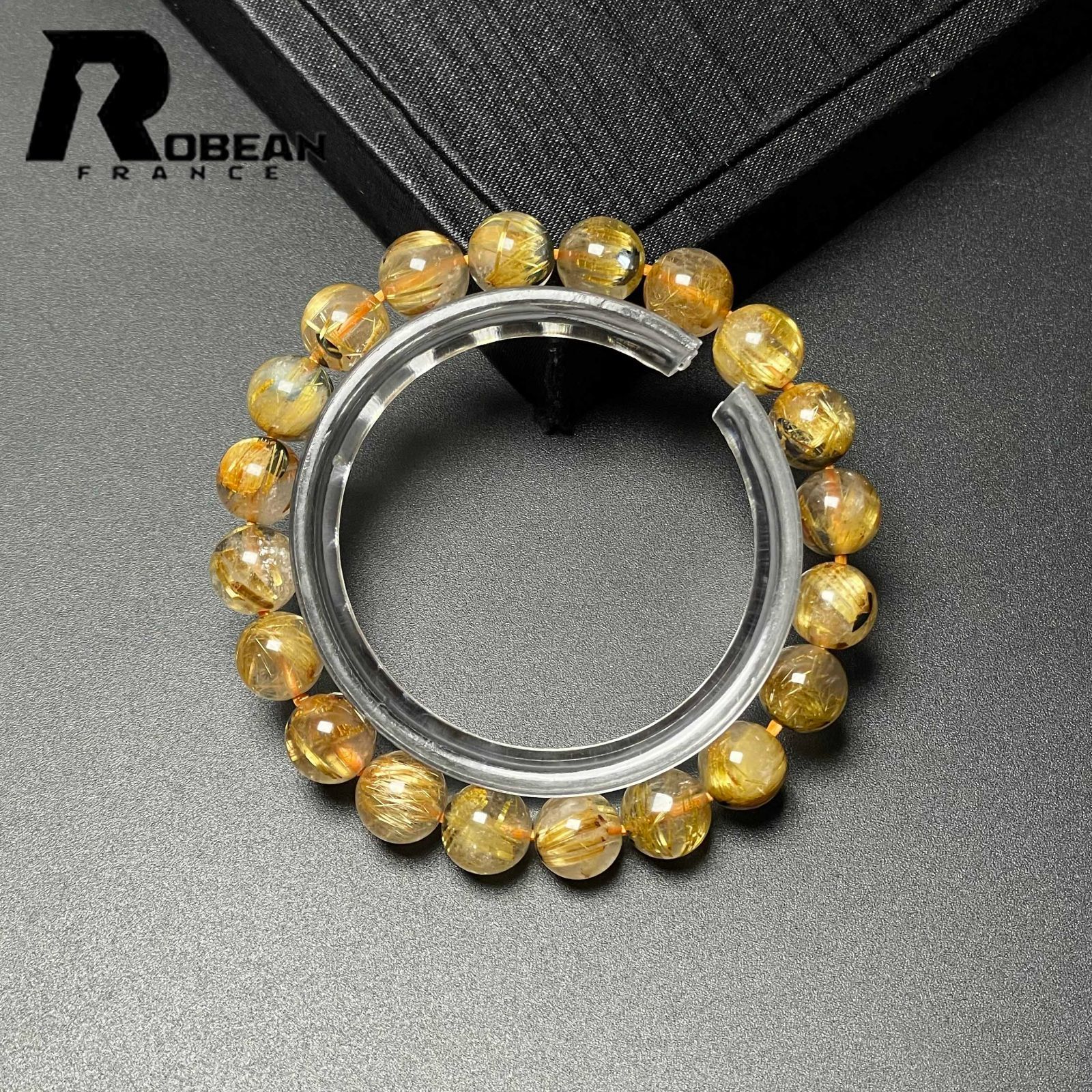 綺麗 EU製 定価7万円☆ROBEAN・太陽花タイチンルチル☆黄金針