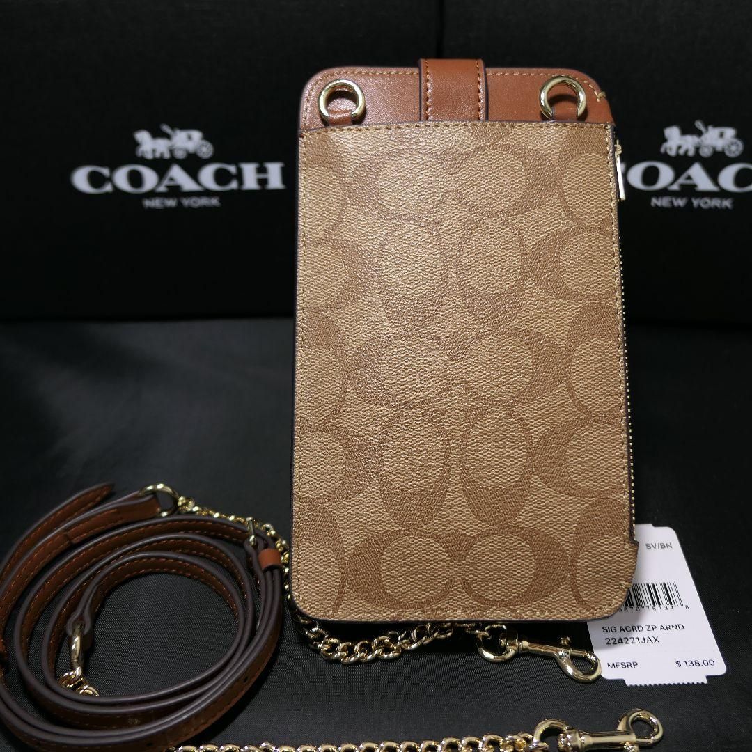 COACH コーチ スマホショルダーバッグ【新品】レデイース C7397