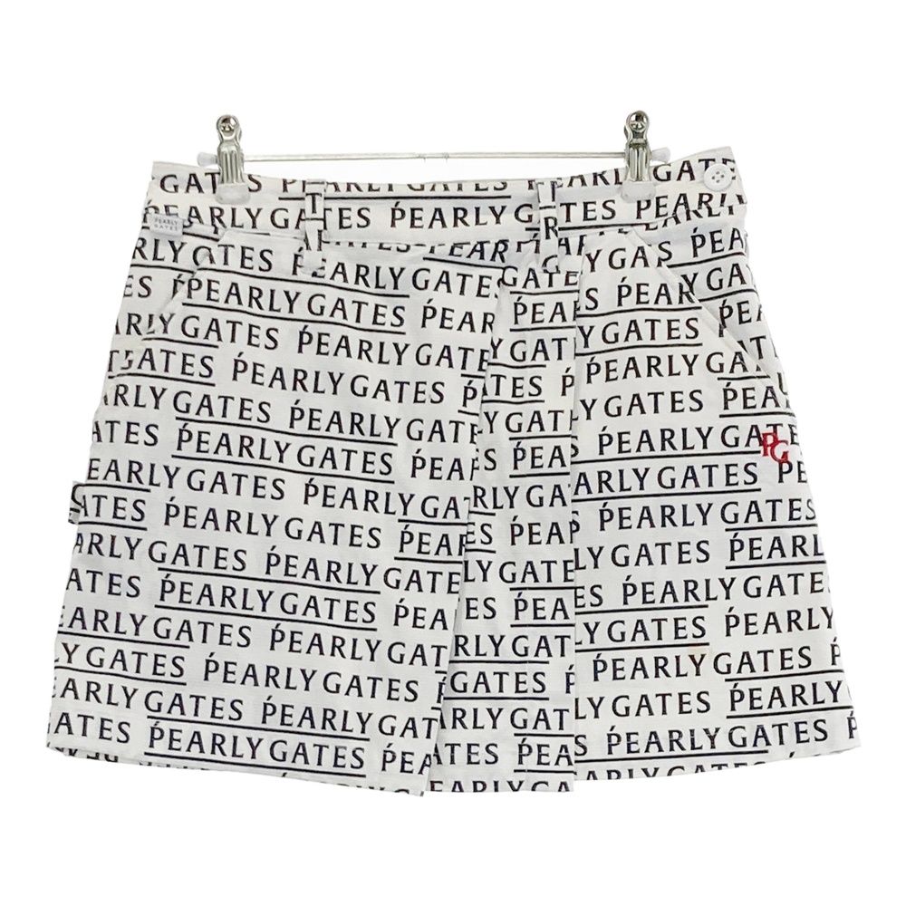 サイズ：1 PEARLY GATES パーリーゲイツ ストレッチスカート ロゴ柄
