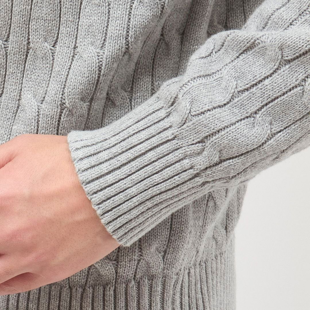  ポロ ラルフローレン POLO RALPH LAUREN メンズ ボーイズライン ニット セーター ハーフジップ プルオーバー ケーブルニット コットンニット ANDOVER HEATHER セーター トップス