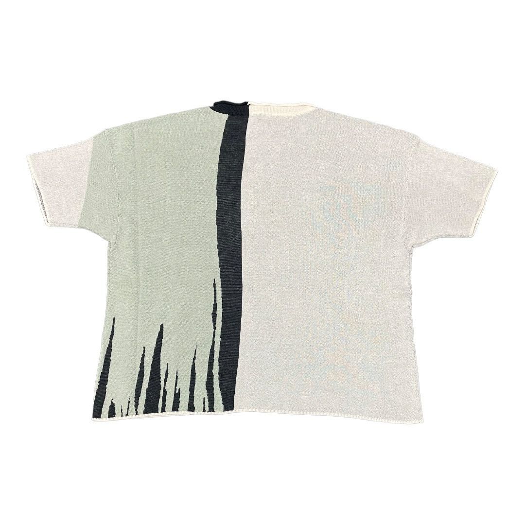 SHINYAKOZUKA Abstract Knit Tee ニットTシャツ シンヤコヅカ S CREAM