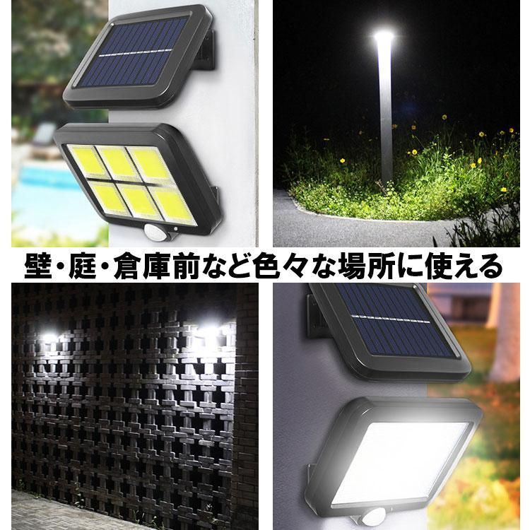 新品 二面発光 ソーラーライト LED投光器 人感センサー ガーデンライト 街灯 センサーライト 高輝度 屋外用ライト 駐車場 照明 2000W
