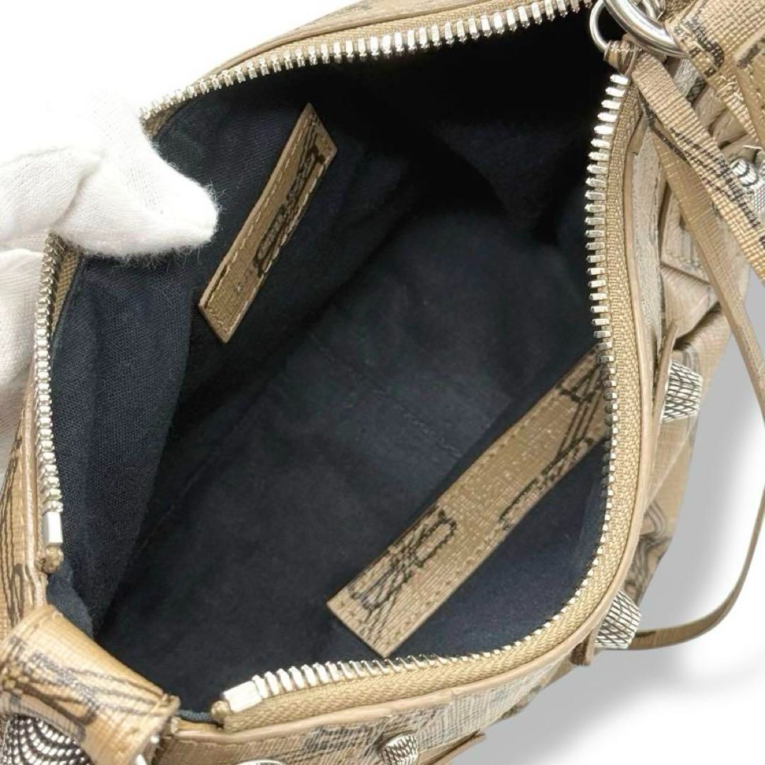 バレンシアガ　ルカゴールXS ショルダーバッグ　BBモノグラム　ブラウン3732 バレンシアガ ルカゴールXS ショルダーバッグ BBモノグラム ブラウン