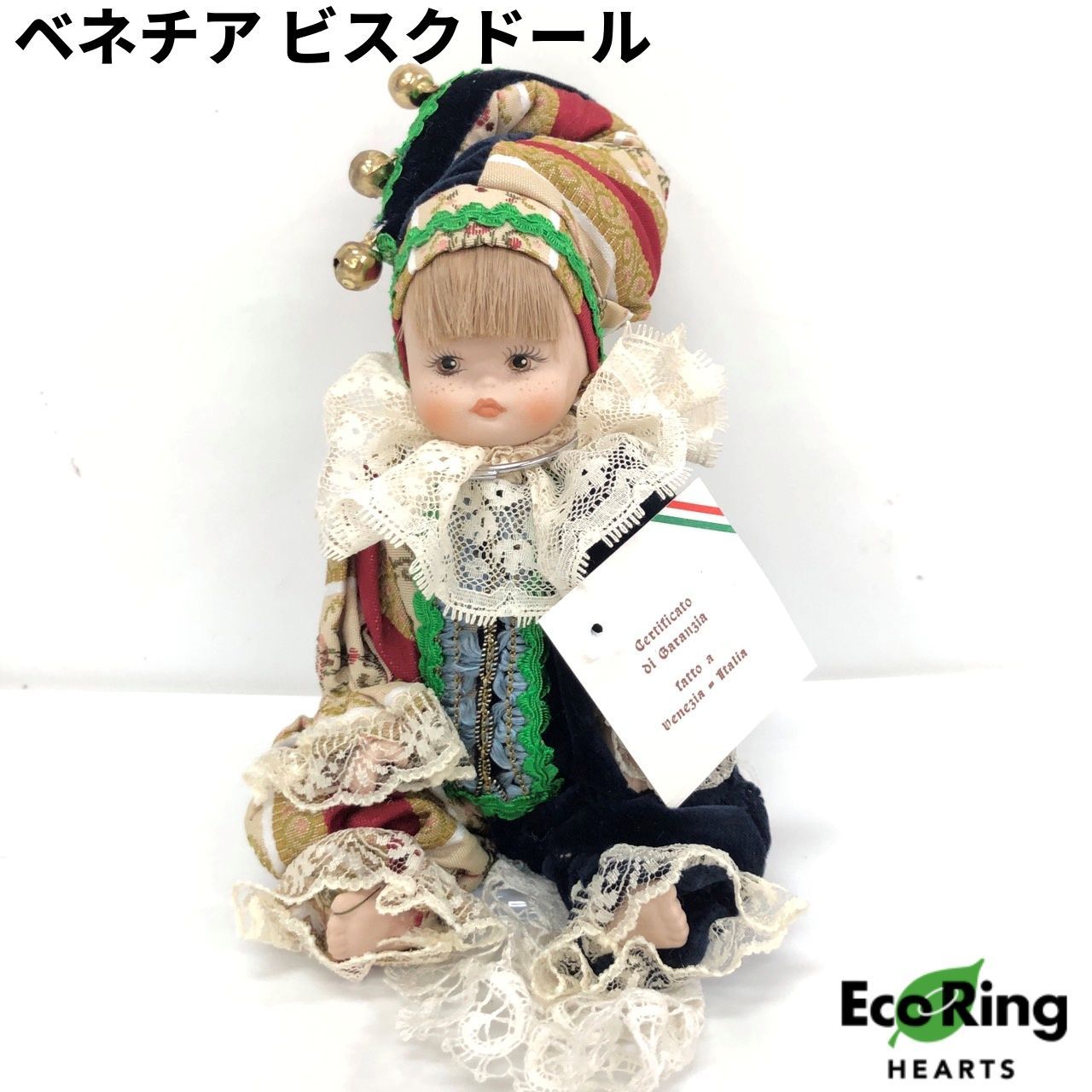 ピエロ ビスクドール 陶器ピエロ レディース 道化師 丸L在銘★ ピエロ ビスクドール 陶器ピエロ レディース 道化師 丸L在銘☆