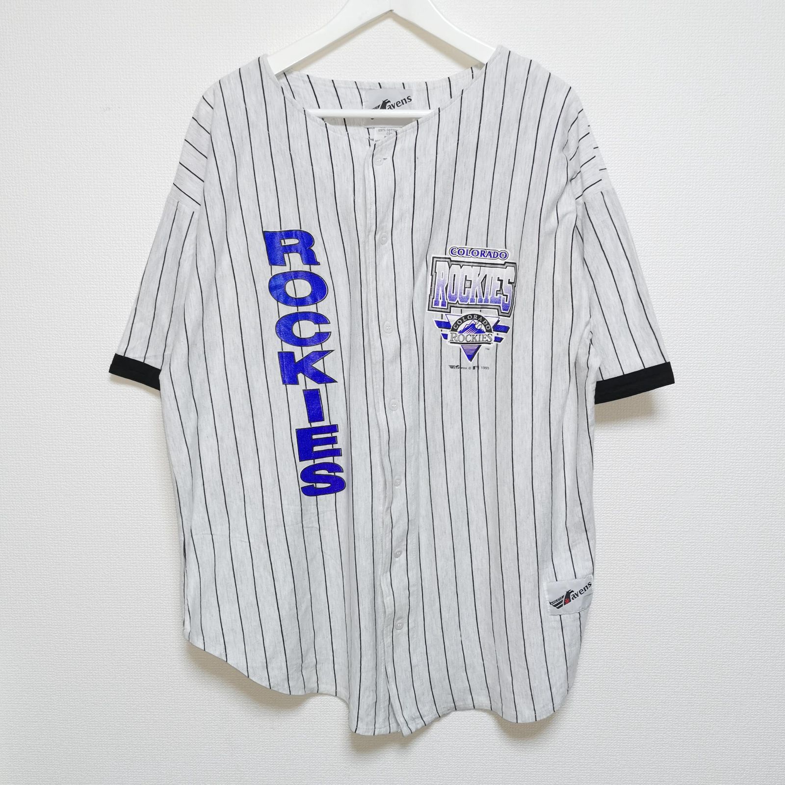 M 90s ROCKIES コロラドロッキーズ ベースボールシャツ MLB