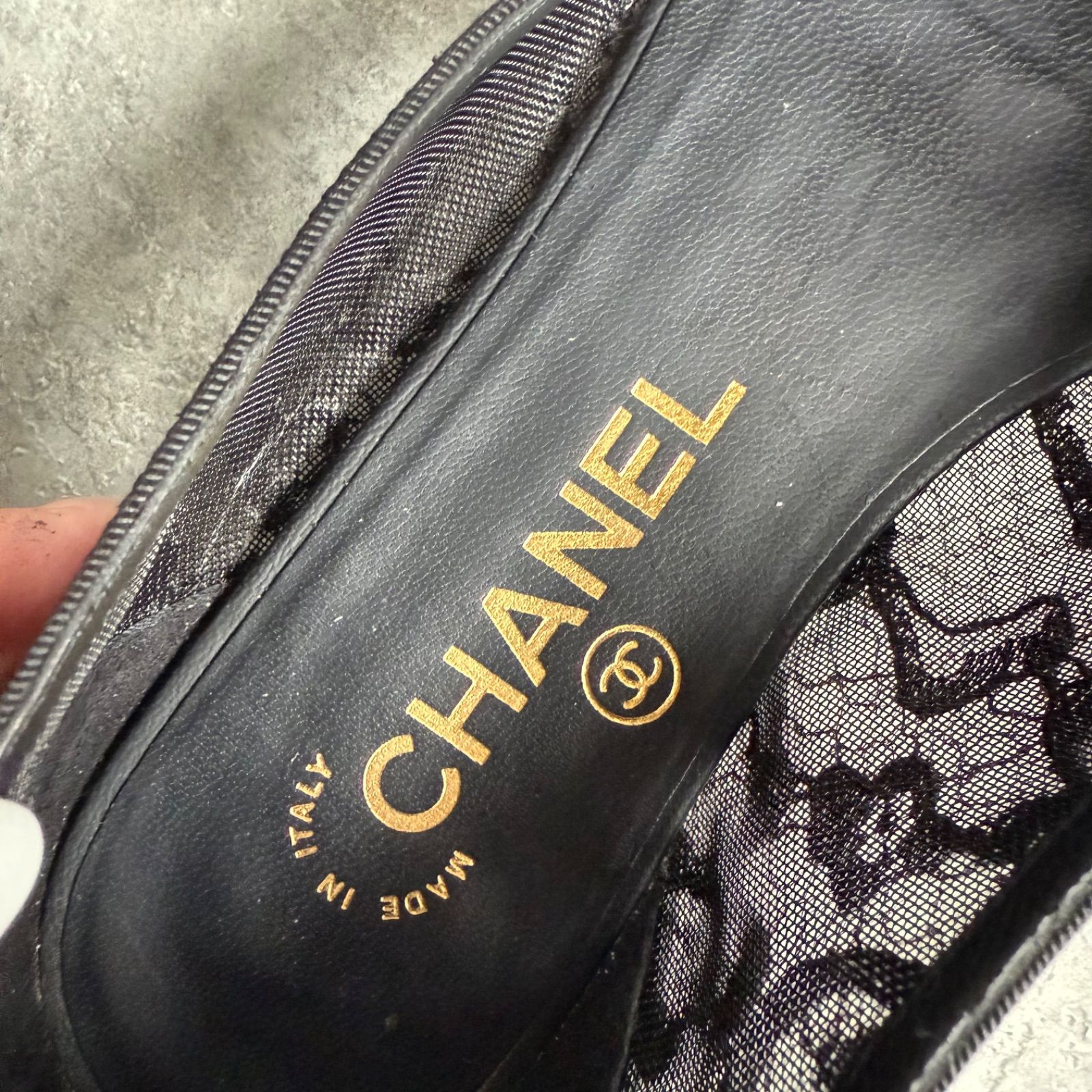 CHANEL シャネル バレエシューズ リボン パンプス バレリーナ フラット 