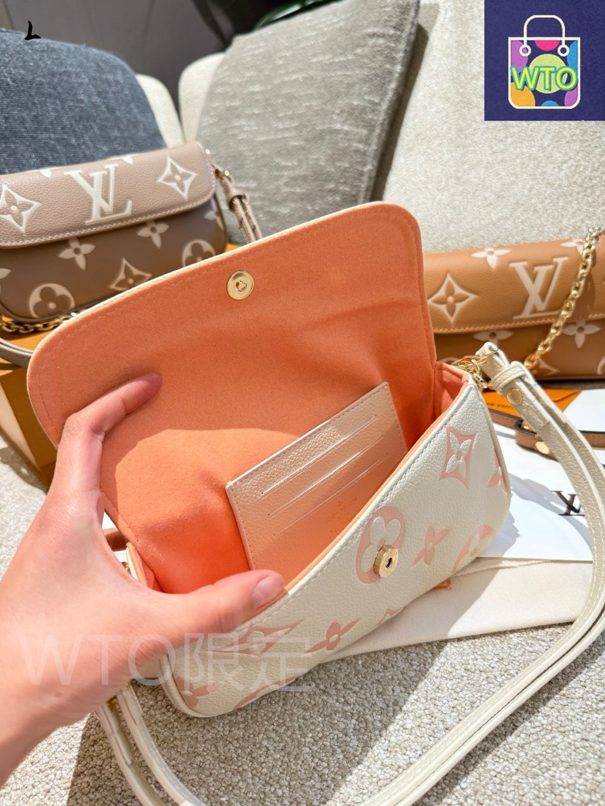 今日特価】LV Wallet On Chain ルイ・ヴィトン WOC モノグラム